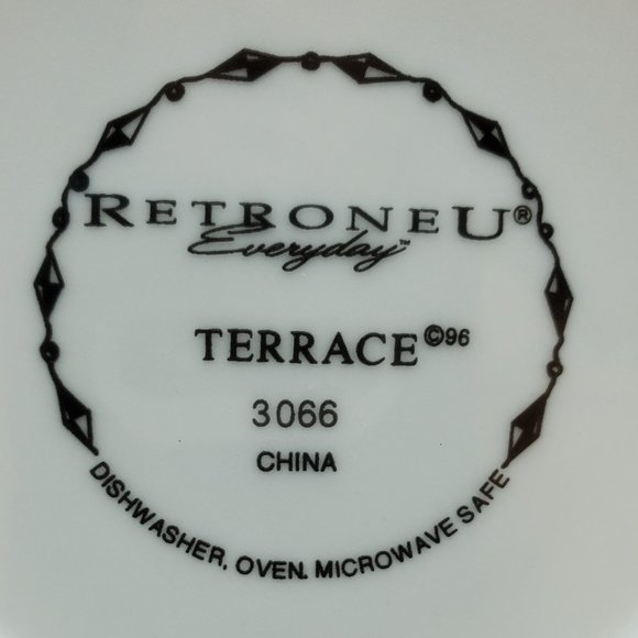 Retroneu Everyday Terrace Rim Soup Pasta Bowls Fruit Pears Berries Cherries - Picture 7 of 7